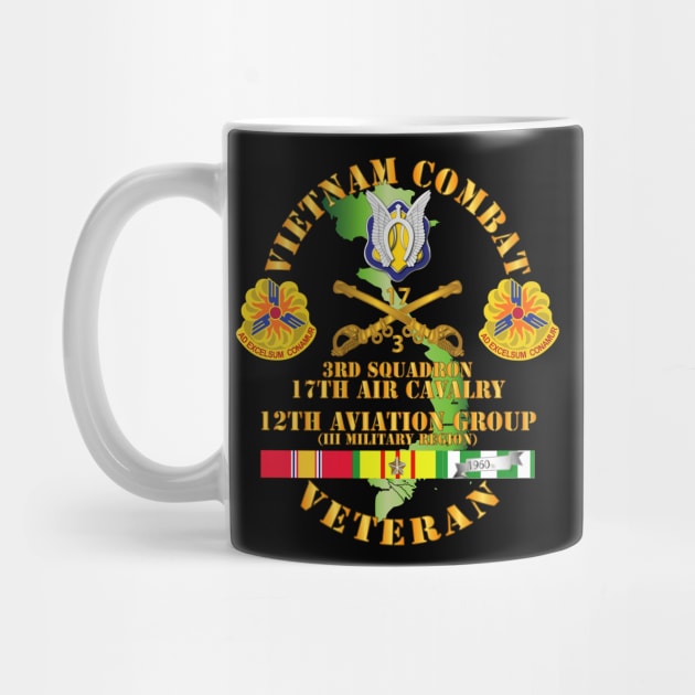 Vietnam Combat Cavalry Vet w 3rd Sqn 17th Air Cav - 12th  AVN GroupI Mil Region III w SVC by twix123844